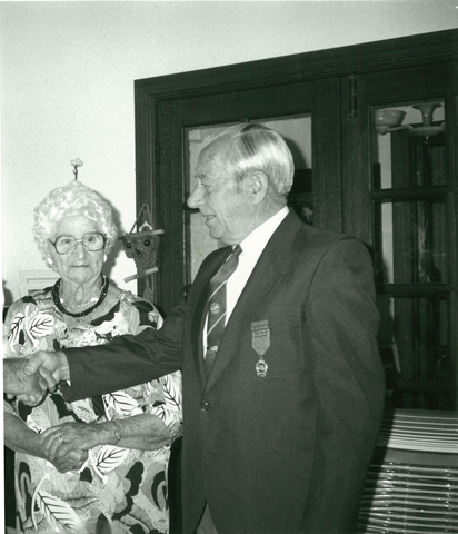 Councillor A.B. Shaw, mayoress and Mr and Mrs Heyme 