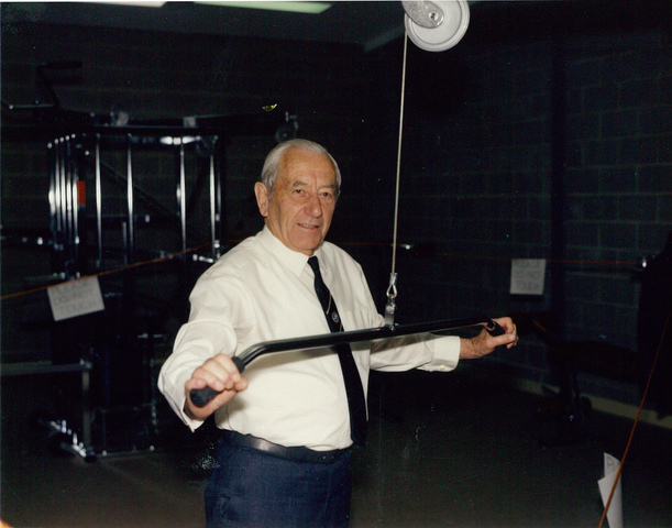 Councillor A.B. Shaw at Altona Swim centre