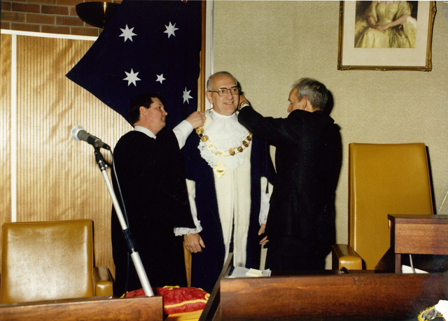 Councillor S.J. Clement at his second Mayoral inauguration