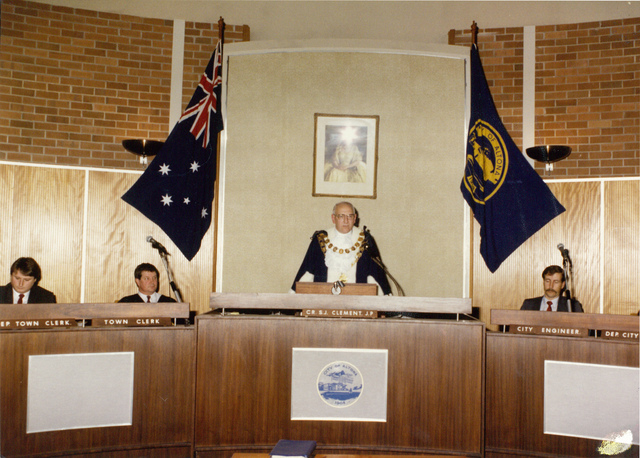 Councillor S.J. Clement at his second Mayoral inauguration