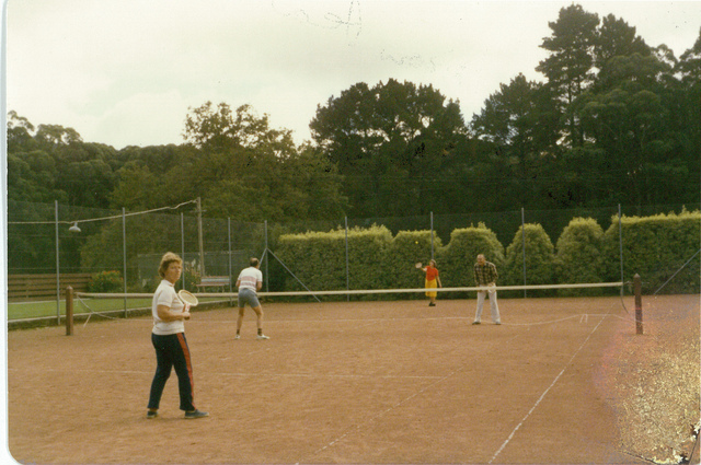 City of Altona Councillors and wives playing tennis