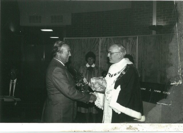 Offical handshake at City of Altona Council Chambers 2
