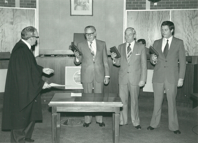 1st installation of Mayor D.N. Duane