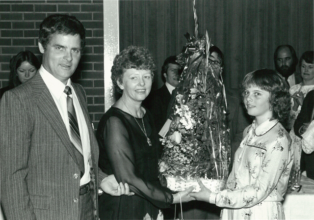 City of Altona Councillor  D.N. Duane with wife and unknown girl