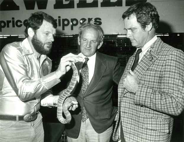 Councillor D Duane, Syd Fell and Frits Maaten