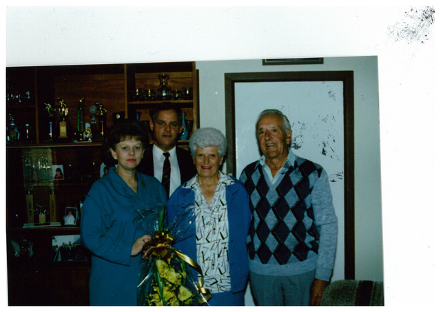 Mr and Mrs G and T Mitchell golden wedding