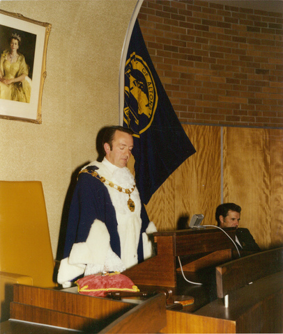 City of Altona Councillor W.H. Sommers being sworn in as Mayor