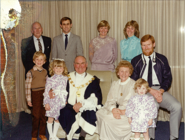 City of Altona Mayor W.L.J. Crofts with family