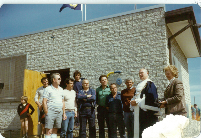 Mayor W.L.J. Crofts at a function