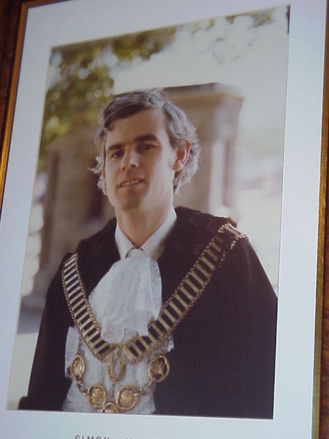 Cr Simon West, Mayor 1977-78.  