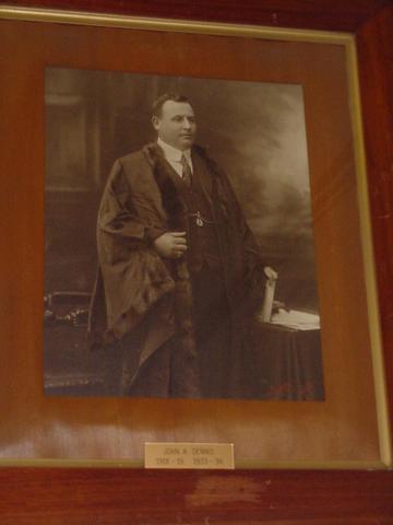 Cr John A. Dennis, Mayor 1918-1919, 1933-34.  