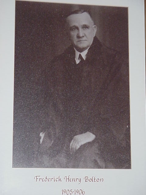 Cr Frederick Henry Bolton, Mayor 1905-06.  