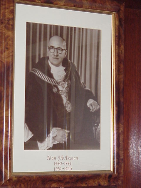 Cr Alan J. B. Deacon, Mayor 1940-41, 1952-53.  