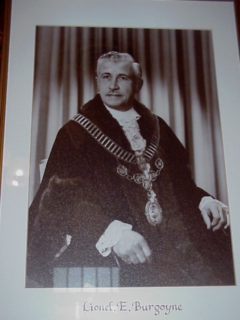 Cr Lionel E. Burgoyne, Mayor 1965-66.  