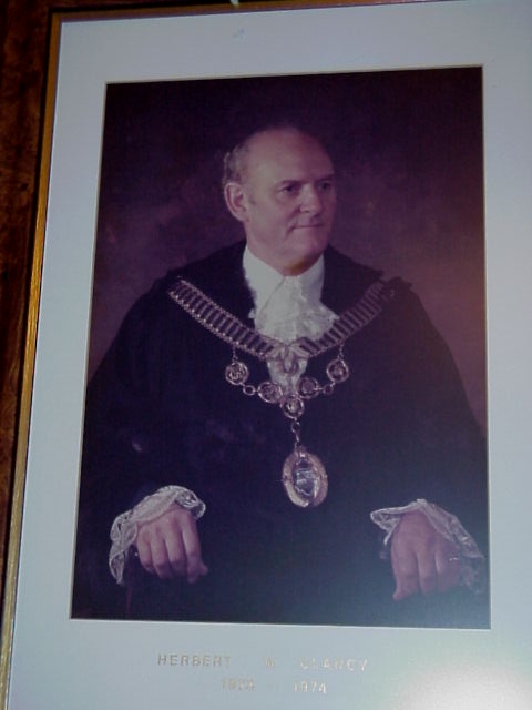 Cr Herbert J. Clancy, Mayor 1975-76.  