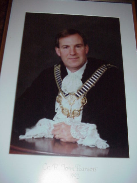 Cr R. John Pearson, Mayor 1992-93.  