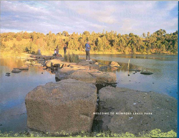 Newport Lakes Water Rock Crossing