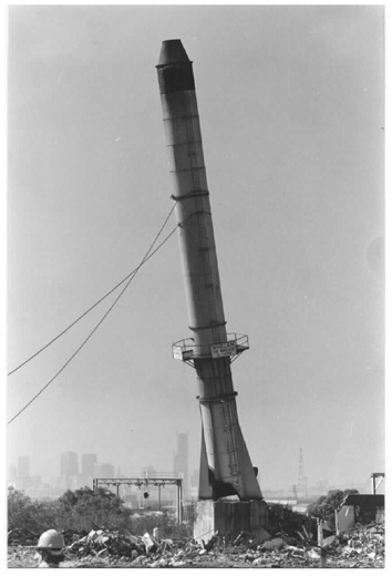 W. Angliss and Co. - demolition of chimney 22/03/85