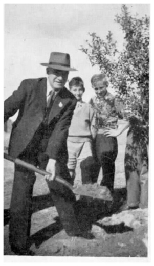 W.W. Hatfield (Mayor) - YMCA Youth Centre tree planting ceremony