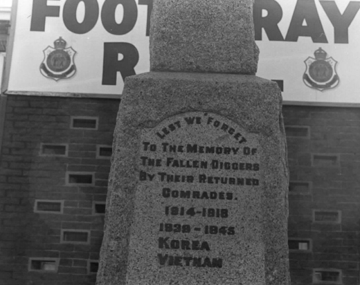 R.S.L. War Memorial, Geelong Road, Footscray
