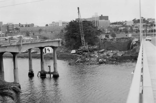 Monash Bridge demolition - Maribyrnong River
