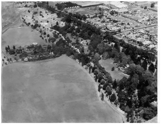 Footscray Park - aerial view
