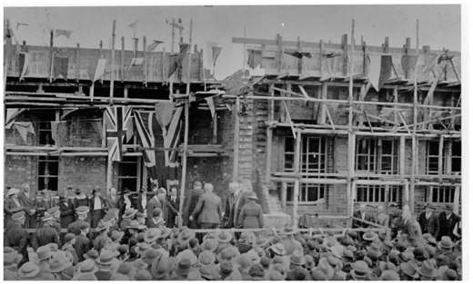 Laying of Foundation Stone - Footscray Town Hall