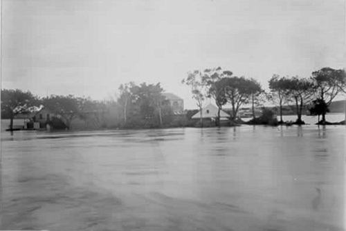 Maribyrnong River in flood