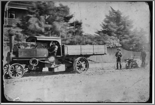 Road-making in Hopkins Street, Footscray