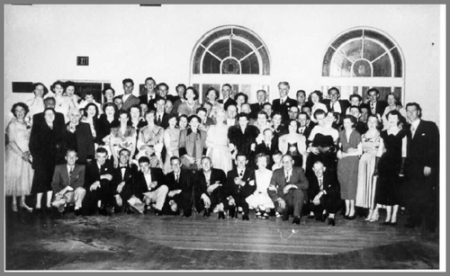 Western Bakery staff, Chrismas gathering, Footscray Town Hall
