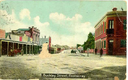 Buckley Street, Footscray - 1898