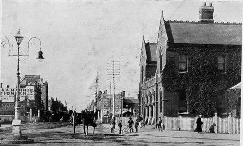 Nicholson Street, Footscray, with Post Office