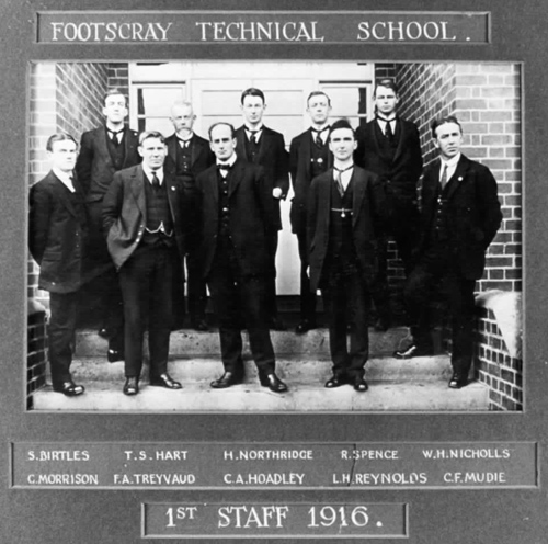 Footscray Technical School - first staff