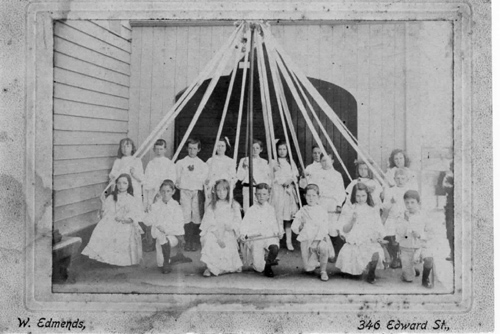 Maypole dancers - St Augustine's Roman Catholic School