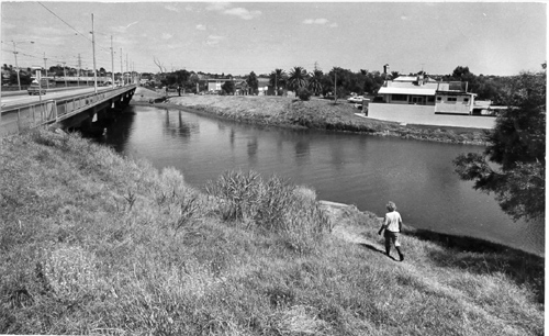 Maribyrnong River and Anglers Hotel