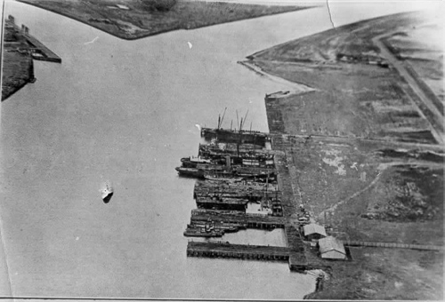 Timber Wharves, opposite Yarraville