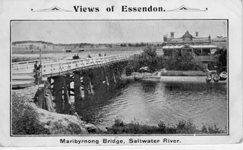 Views of Essendon - Maribyrnong Bridge, Saltwater River
