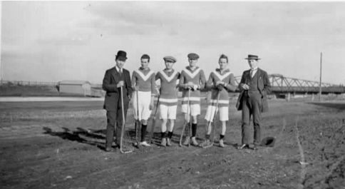 Lacrosse players, Footscray