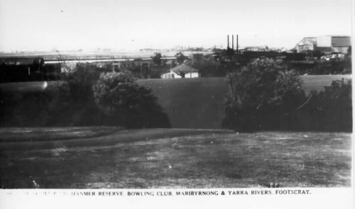 Hanmer Reserve, Bowling Green, Maribyrnong and Yarra Rivers, Footscray Vic.