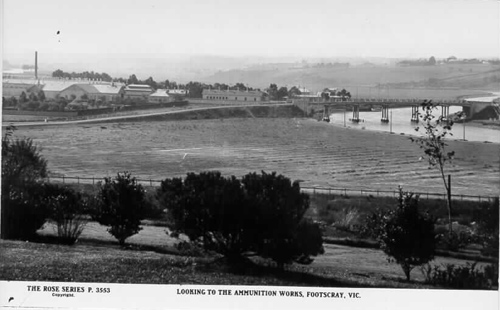 Looking to the Ammunition Works, Footscray Vic.