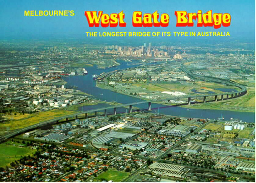 Melbourne's West Gate Bridge - the longest bridge of its type in Australia