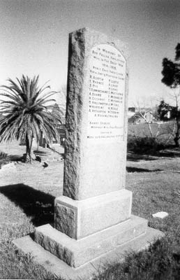 Michaelis Hallenstein War Memorial, Hopkins Street