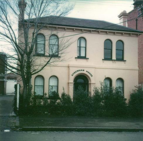 'Sydenham House', 80 Hotham Street, East Melbourne.