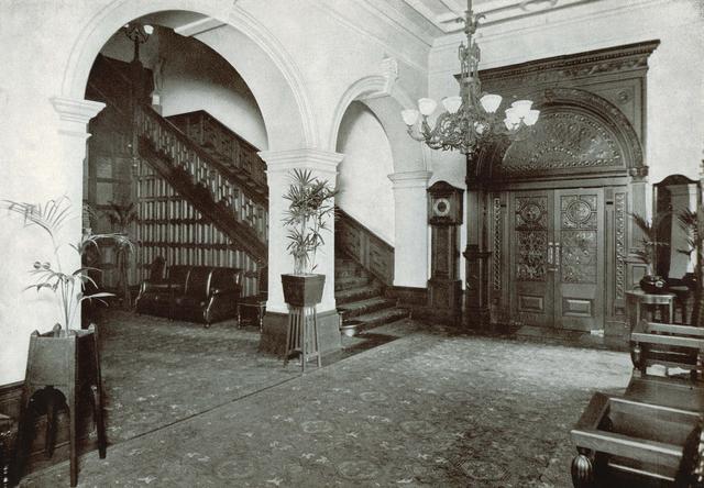 Cliveden Mansions brochure - 'Portion of entrance hall'