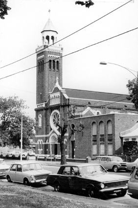 Church on the corner of  Albert Street and Hoddle Street
