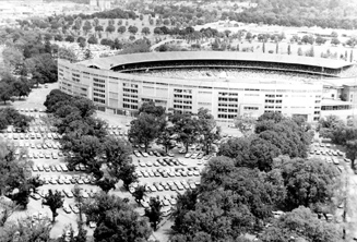 Panoramic view of Yarra Park and MCG, East Melbourne