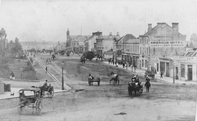 Swanston St viewed south from Franklin St