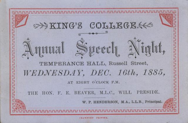King's College Annual Speech Night