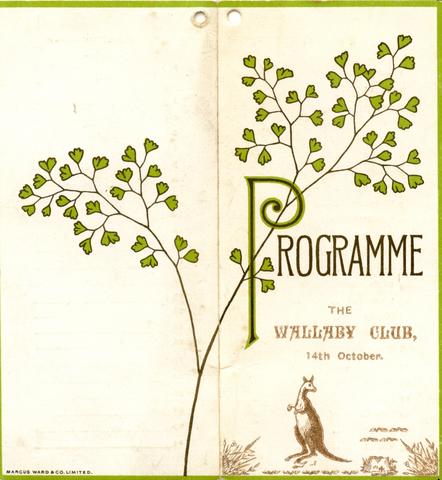 The Wallaby Club Programme