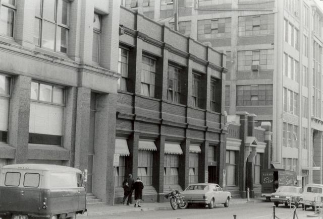 Flinders Lane between Exhibition Street and Spring Street